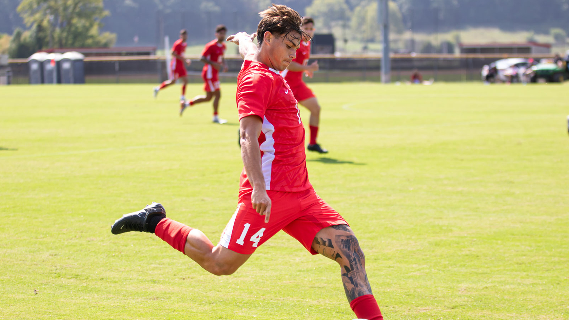 Rio Grande's Diego Martinez and the rest of the RedStorm suffered a 4-0 loss at Indiana Wesleyan on Saturday.